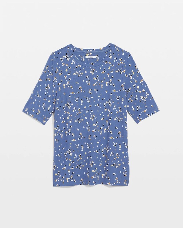 Printed Elbow Sleeve Tee - image 5